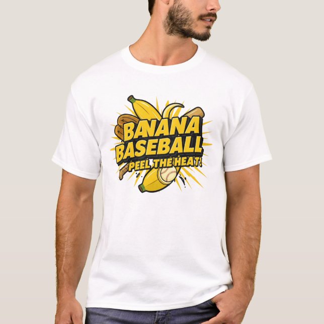 Camiseta Banana Baseball: Peel The Heat! - Explosive Logo T (Frente)