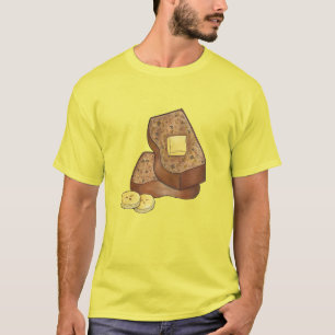 Camiseta Banana Bread Loaf Manteiga Baker Comida