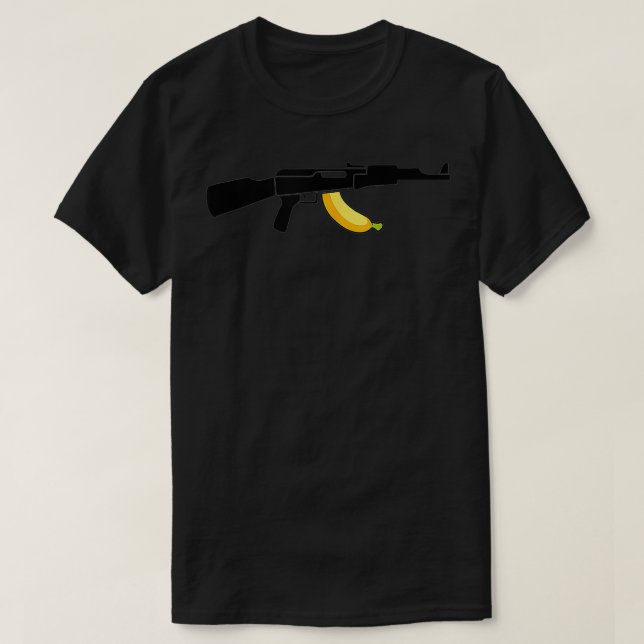 Camiseta Banana Clip Gun Lover Firearm bonito presente engr (Frente do Design)