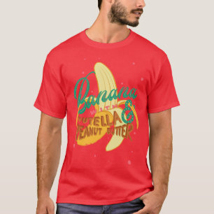 Camiseta Banana com manteiga de amendoim Nutella