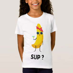 Camiseta Banana com óculos vegetarianos frutas veganos bana
