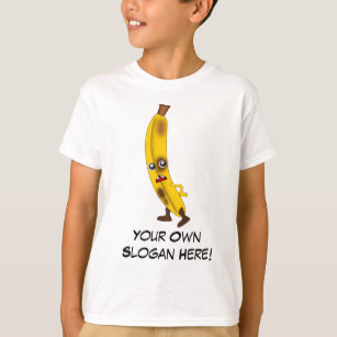 Camiseta Banana com Slogan Personalizável
