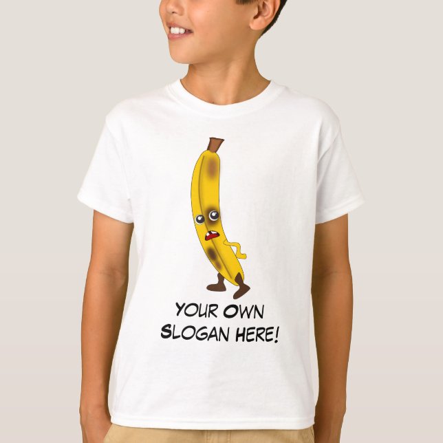Camiseta Banana com Slogan Personalizável (Frente)