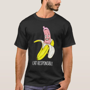Camiseta Banana Coma Controle Responsável De Nascimentos Us