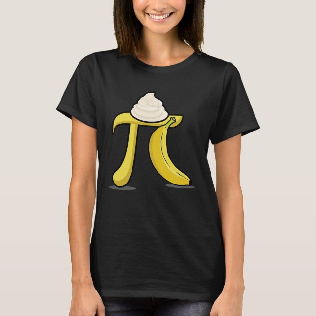 Camiseta Banana Cream Pi  Pi Day Math Teacher (Frente)