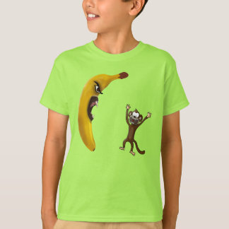 Camiseta Banana divertida arrepiante comina macacos