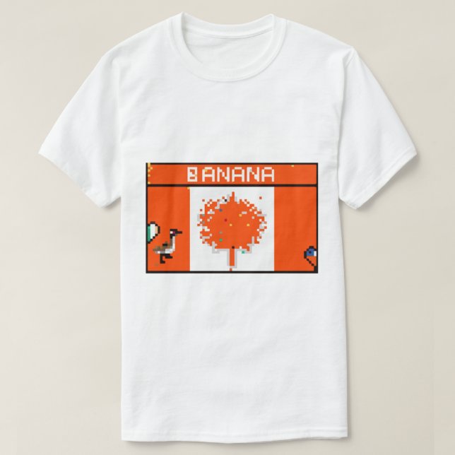 Camiseta Banana do Canadá que bane meme (Frente do Design)