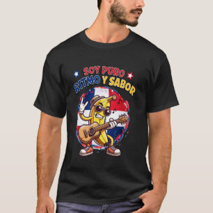 Camiseta Banana Dominicana Tocando Guitarra Soy Puro Ritmo