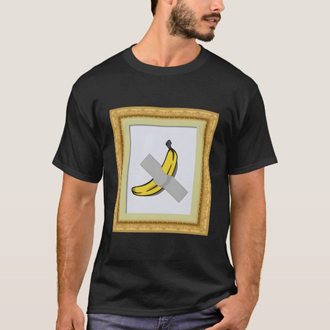Camiseta Banana Duct Tapada Para A Galeria de Arte Miami, E (Frente)