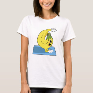 Camiseta Banana em Yoga no tapete Yoga