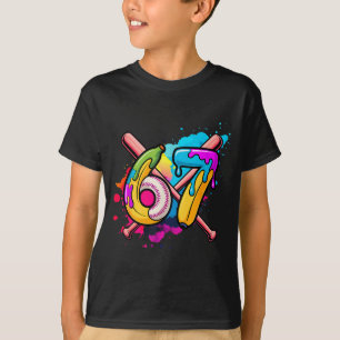 Camiseta Banana Engraçado de Beisebol 67 Sorvete Drip Meme