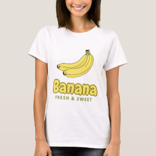 Camiseta Banana, fresca e doce, Fruta de bananas