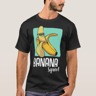 Camiseta Banana Funny Fruta Sobre Amigos Amarelos Tropicais