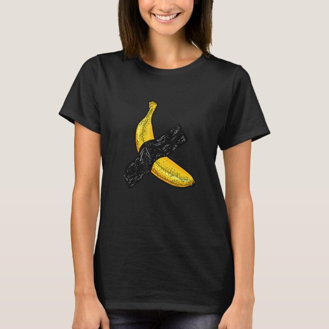 Camiseta Banana Funny legal Montada Com Gráfico De Fita Ade (Frente)