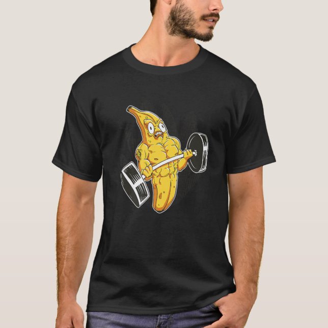 Camiseta Banana Gym Levanta Pesos ABS (Frente)