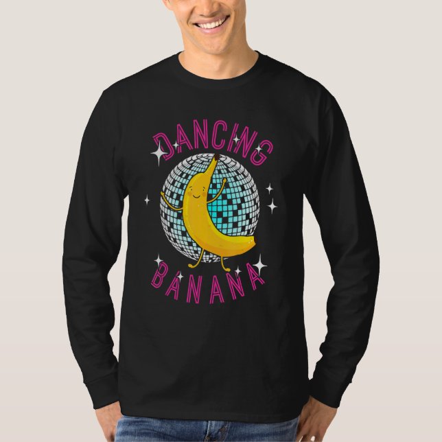 Camiseta Banana Legal Banana Dançante Engraçada Comida E (Frente)