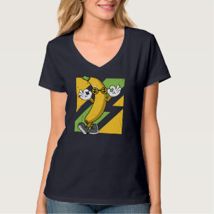 Camiseta Banana legal com óculos de sol Tampa de Fruta de v