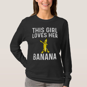 Camiseta Banana legal Para Meninas Crianças Dabbing Yellow 