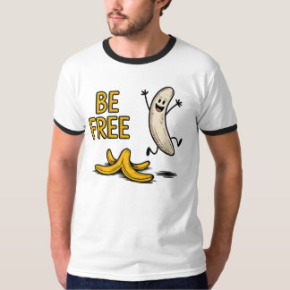 Camiseta Banana Livre – Piada Divertida de Fruta Descascada