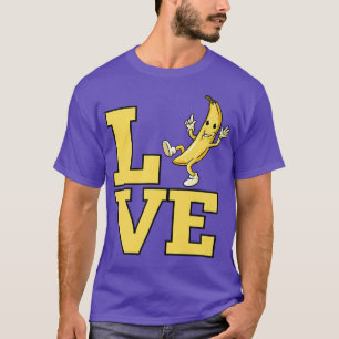 Camiseta Banana Love For Banana Fruta Lover Funny Yellow Ba