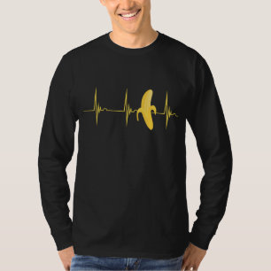 Camiseta Banana Lover Heartbeat EKG Pulso Fruitário Summer