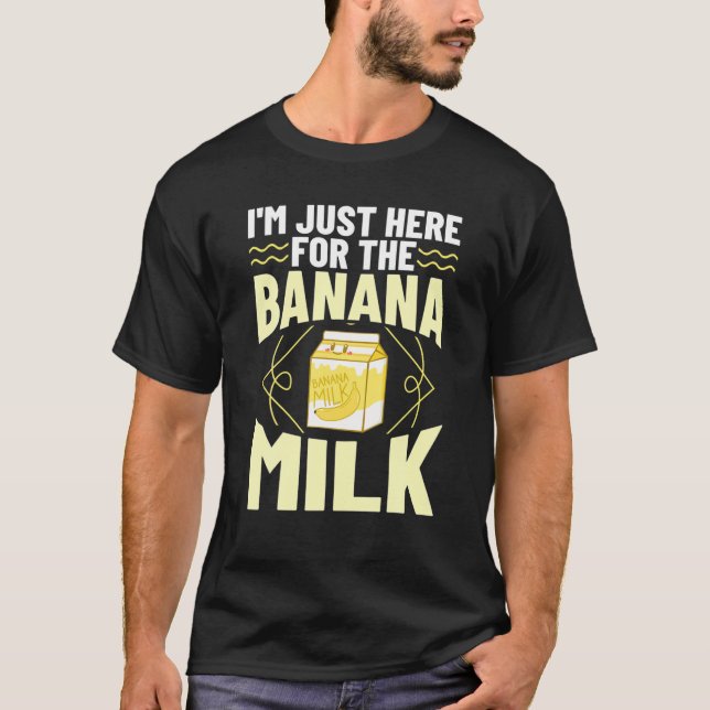 Camiseta Banana Milk Milkshake Chocolate Coreano (Frente)