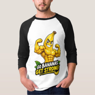 Camiseta Banana Músculo – Fique Maluco, Fique Forte!