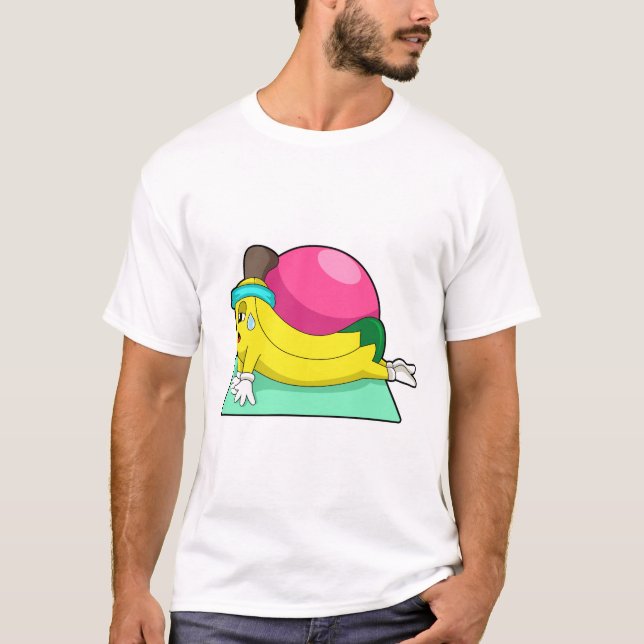 Camiseta Banana na Malhação de Yoga (Frente)