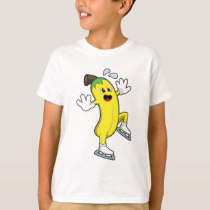 Camiseta Banana na patinação no gelo com skates de gelo.PNG