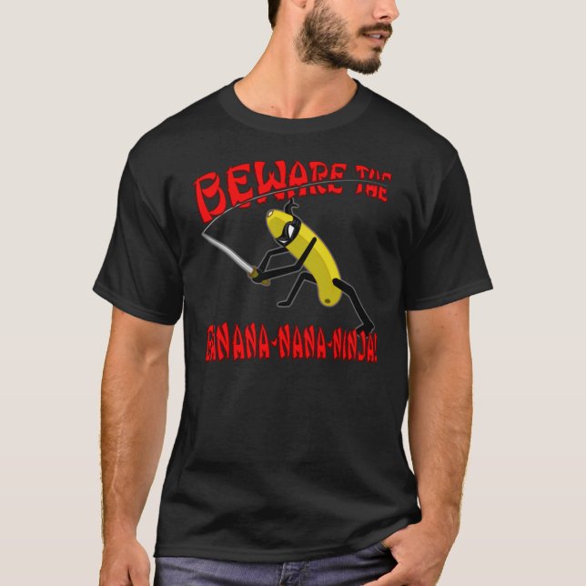 Camiseta Banana-Nana-Ninja! (Obscuridade) (Frente)
