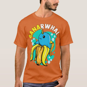 Camiseta Banana Narwhal Comidas Engraçadas
