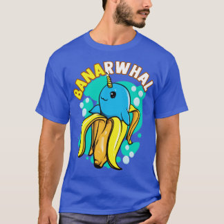 Camiseta Banana Narwhal Comidas Engraçadas