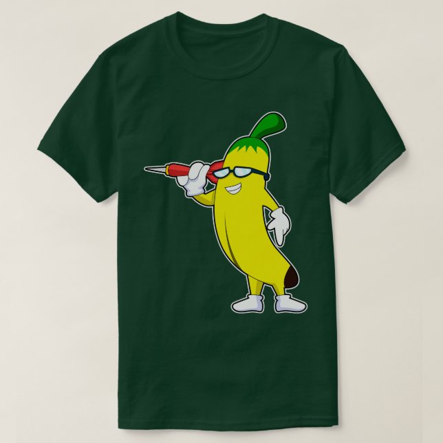 Camiseta Banana no Darts com Dart (Frente do Design)