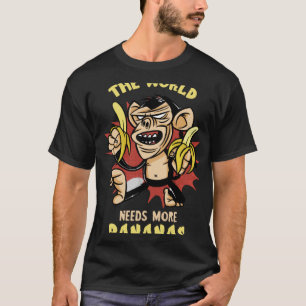Camiseta Banana O Mundo Precisa Da Comida Vegan Summer Frui