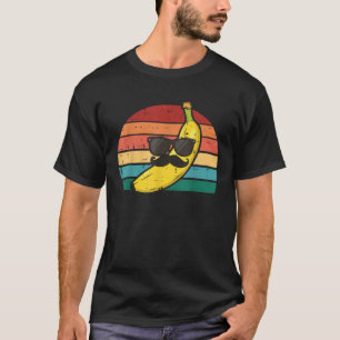 Camiseta Banana Óculos escuros bigode Fruta retrorreflector