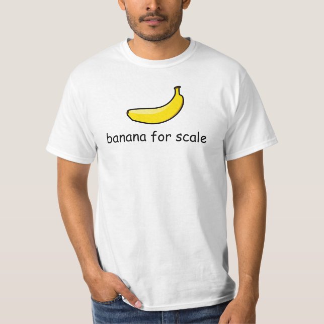 Camiseta banana para a escala (Frente)