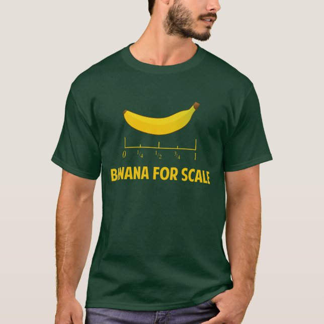 Camiseta Banana para a escala (Frente)