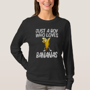 Camiseta Banana Para Meninos Crianças Frutas De Banana