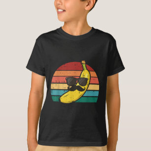 Camiseta Banana Pulga bigode Fruta Cara-de-Homem-Retro
