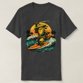 Camiseta Banana Ronin Surfista — Guerreiro Vintage de Verão