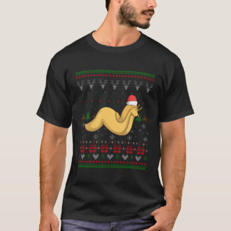 Camiseta Banana Slug Santa Claus Padrão Feio