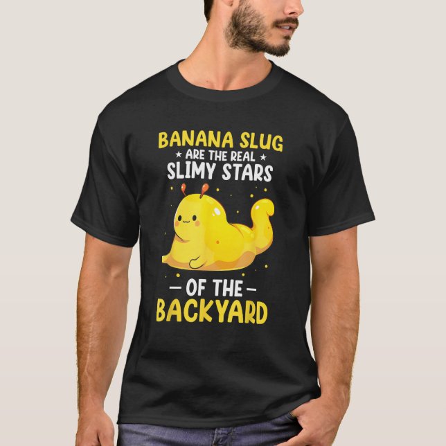 Camiseta Banana Snail Quote for Snail Catcher and Snail Cat (Frente)