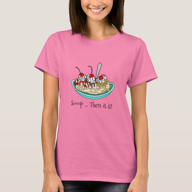 Camiseta Banana Split Sorvete Pun (Frente)