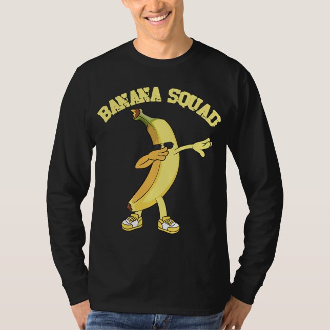Camiseta Banana Squad Dabbing Dope Swag Vegan Vegetaria (Frente)