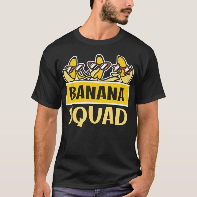 Camiseta Banana Squad Deixa Banana Ir Bananas Meme Crianças (Frente)