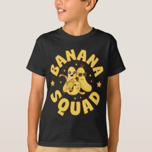 Camiseta Banana Squad Engraçado Mulheres Meninos Vegan Frut