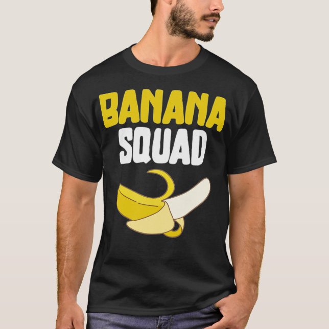 Camiseta Banana Squad Funny Banana Lovers Vegan Food Funny  (Frente)