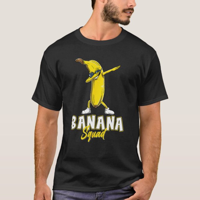 Camiseta Banana Squad Funny Dabbing Banana Shirt Food & Dab (Frente)