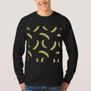Camiseta Banana Tropical Sumer Fruta Padrão Legal Comida Am