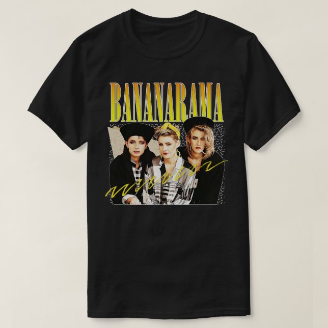 Camiseta Bananarama Retro 80s Fan Art Design 2 (Frente do Design)